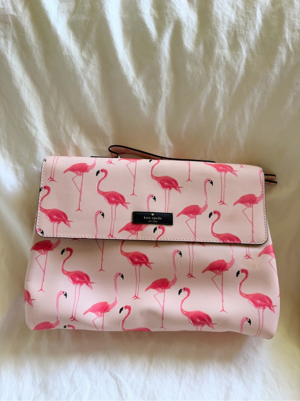 kate spade Pink Flamingo Print cosmetic Bag